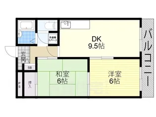 コーポラスKOEI【1階】の間取り