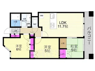 イーグルコート三条京阪【3階】の間取り
