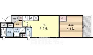 ベラジオ堀川今出川【3階】の間取り