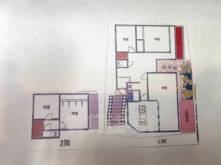 大阪府東大阪市日下町1丁目【一戸建】の間取り