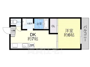 リバーハイツコーチ2【3階】の間取り