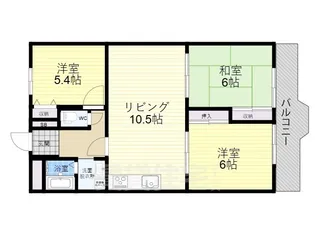 ダイヤモンドハイツ2【1階】の間取り