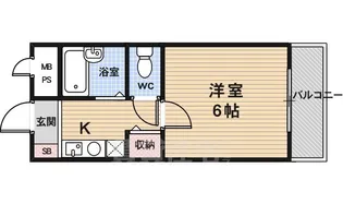 エリーフラッツ西京極【3階】の間取り