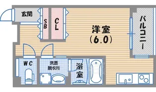 ソリューション甲子園【6階】の間取り