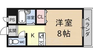 マンション白崎【4階】の間取り