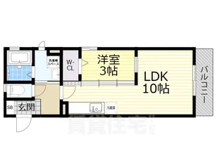大阪府摂津市香露園【アパート】の間取り