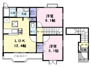 ジェルメ【2階】の間取り