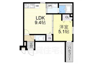 フジパレス堺北花田5番館【2階】の間取り