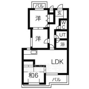 グレイスコート原【2階】の間取り