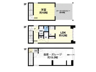 兵庫県尼崎市大庄西町3丁目【一戸建】の間取り