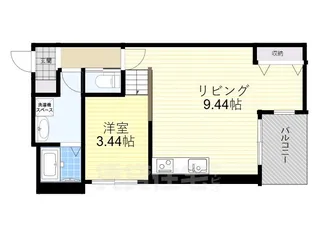 大阪府高槻市富田町5丁目【アパート】の間取り