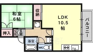 セジュールすみよし【2階】の間取り