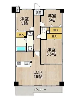 レフィナード【5階】の間取り