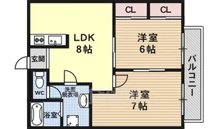 グランドハイツドリーム【4階】の間取り