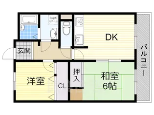 ベルエーヌ2【2階】の間取り