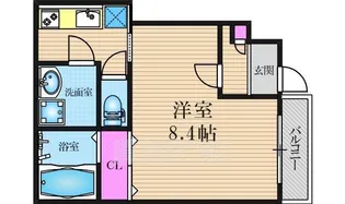 エステイトE桂川B棟【1階】の間取り