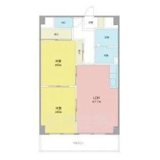 シーズンコート金山【2階】の間取り