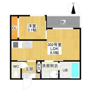 REGALEST Sowaka則武【3階】の間取り