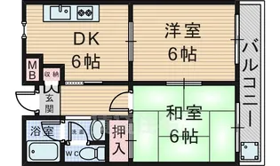 カルム緑地公園2【1階】の間取り