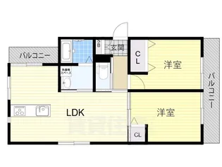 Amour fleurir若竹【3階】の間取り