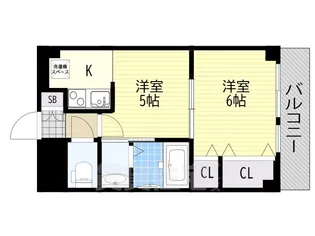 ハイツ新和【4階】の間取り