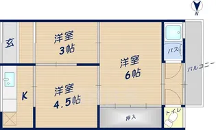ハイツエムクラス【2階】の間取り