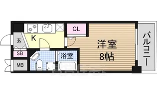 セスト新大阪【8階】の間取り