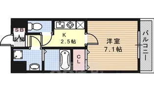 ディーズコート南新町【5階】の間取り