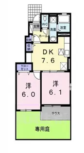 エスポワール【1階】の間取り