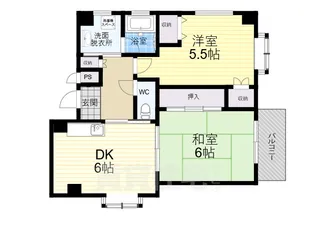 ソレイユK【2階】の間取り
