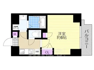 ソルテラスOSAKA塚本【901号室】の間取り