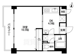 チコーベルメゾン桂【4階】の間取り