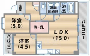 M’sマンション【2階】の間取り