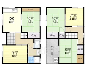 奈良県橿原市今井町4丁目【一戸建】の間取り