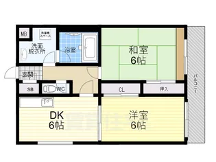 ハイツヤマト3【2階】の間取り