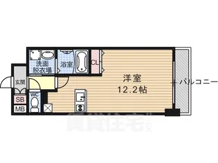 エスリード西小路御池【4階】の間取り
