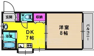 ロイヤルコーポ桂【103号室】の間取り