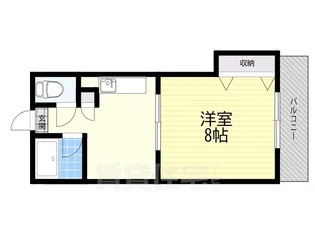 ロイヤルコーポ桂【102号室】の間取り