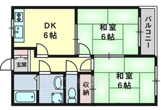 シェモア桂【405号室】の間取り