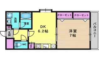 Uluru東向日【2階】の間取り