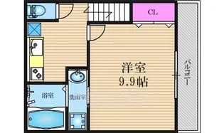 エステイトE桂川B棟【2階】の間取り