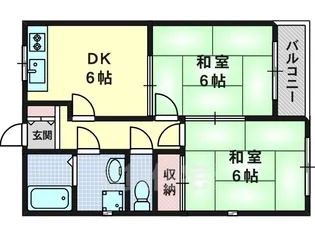 シェモア桂【2階】の間取り