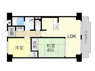 ロイヤル八尾久宝寺【6階】の間取り
