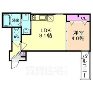 ブラン尼崎【3階】の間取り