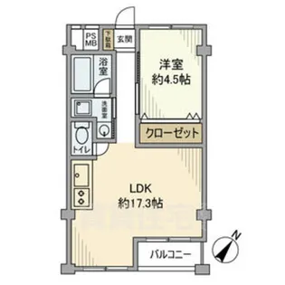 上飯田コーポラス【2階】の間取り