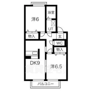 2LDKの間取り画像