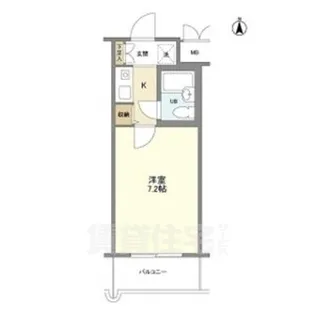 1Kの間取り画像