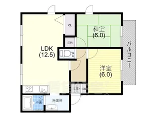 フレグランス南落合3【2階】の間取り