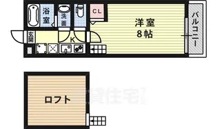 ロフティ芦山寺【3階】の間取り