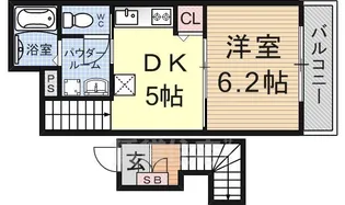 滋賀県守山市立入町【アパート】の間取り
